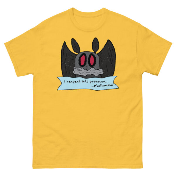 Mothman Respects All Pronouns TShirt - Image 11