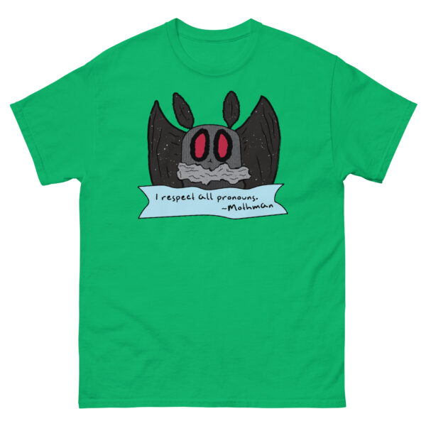 Mothman Respects All Pronouns TShirt - Image 7