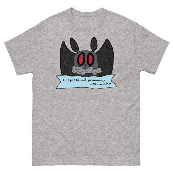 Mothman Respects All Pronouns TShirt - Image 9