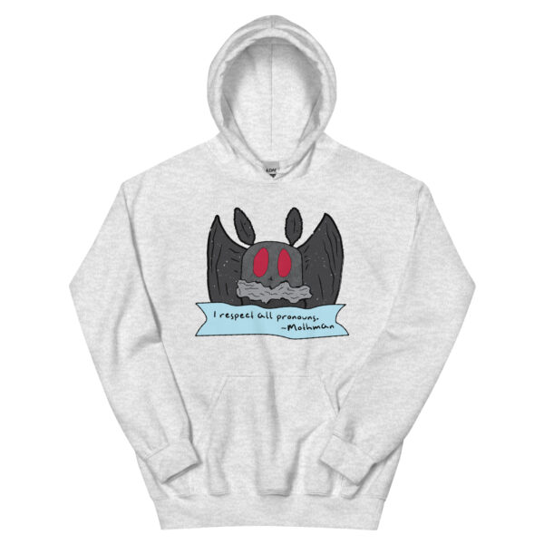 Mothman Respects All Pronouns Hoodie - Image 12