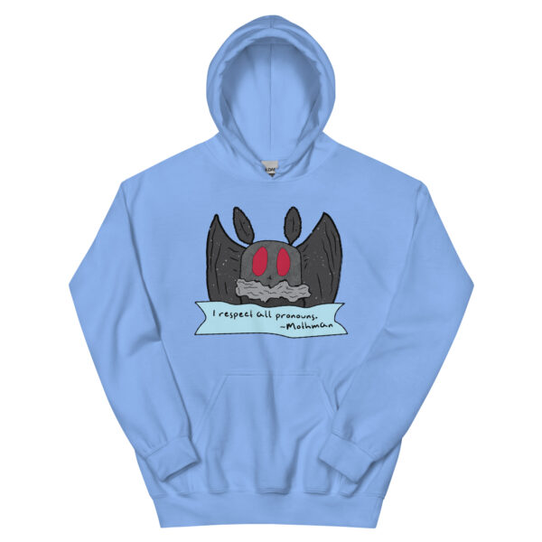 Mothman Respects All Pronouns Hoodie - Image 7