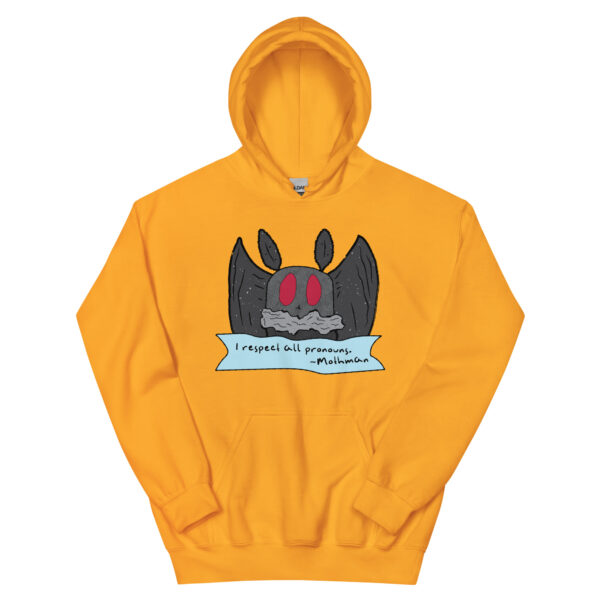 Mothman Respects All Pronouns Hoodie - Image 8