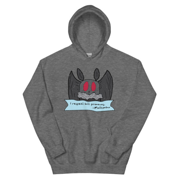 Mothman Respects All Pronouns Hoodie - Image 5