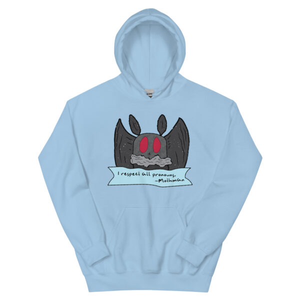 Mothman Respects All Pronouns Hoodie - Image 9