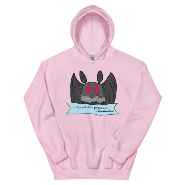 Mothman Respects All Pronouns Hoodie - Image 11